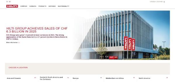 Hilti official website