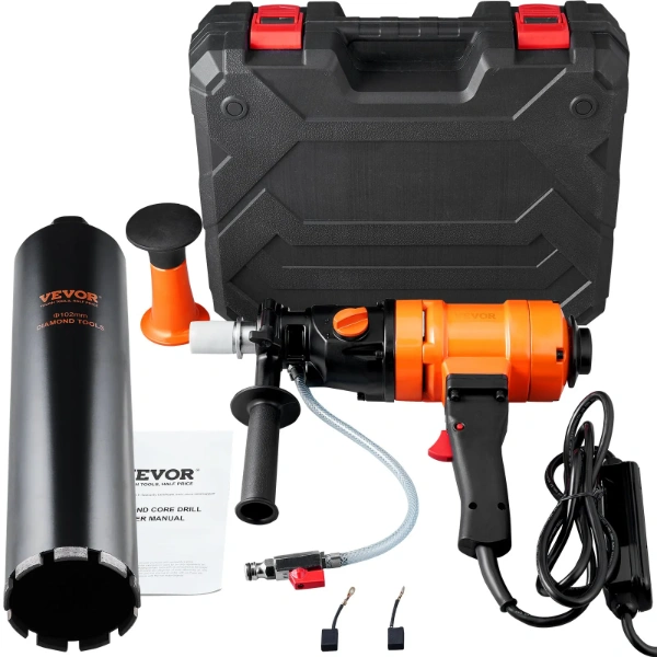 1500W Handheld Wet Concrete Core Drill Rig (4in bit)_製品画像